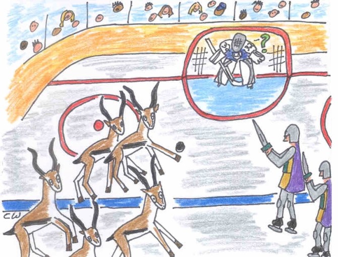 The rarely seen breakaway herd formation jonathan quick la kings