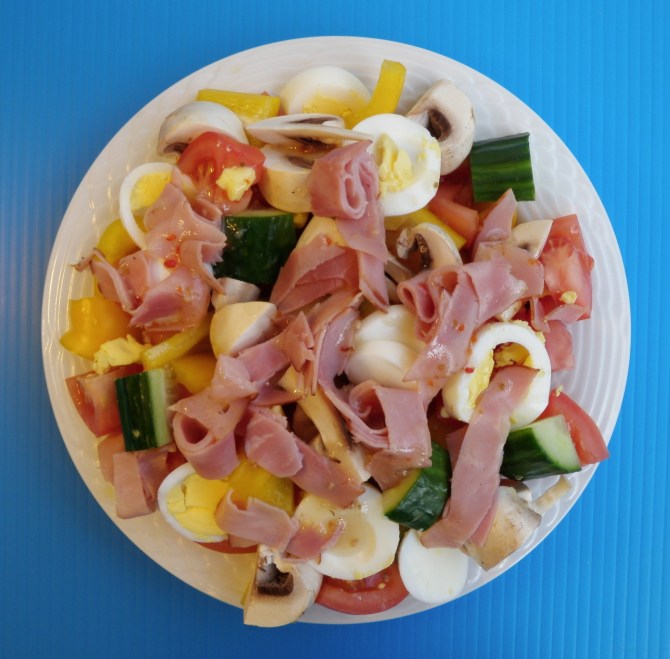 The happy ham and egg salad