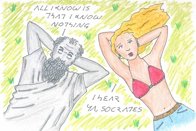 socrates greek philosopher cartoon
