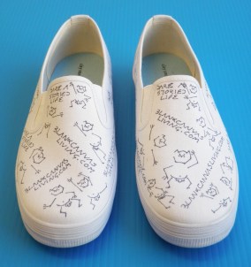 diy blank canvas shoes