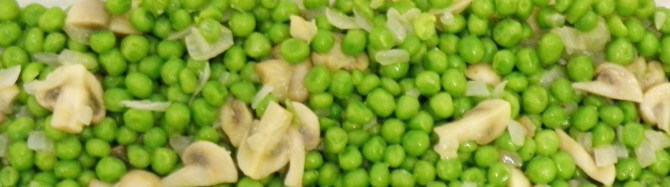 Peas and mushrooms recipe