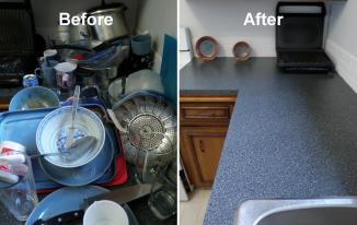 kitchen before and after