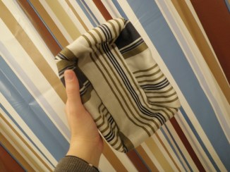 striped shower curtain
