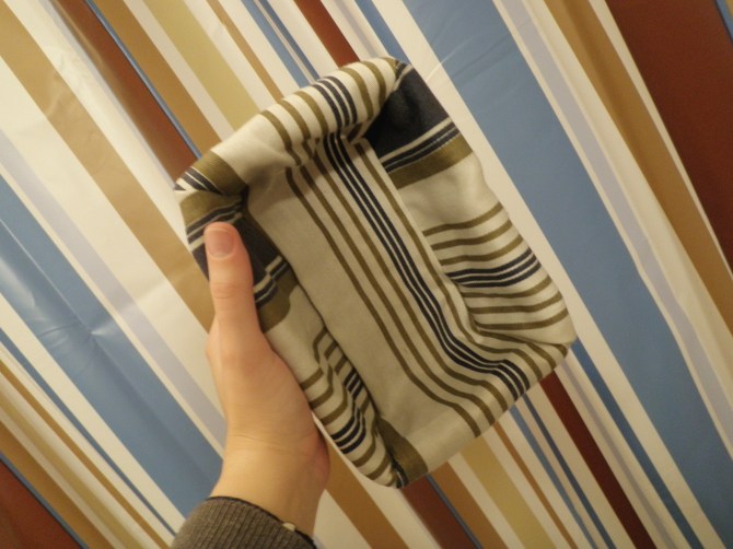 striped shower curtain