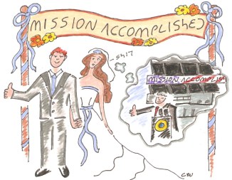 mission accomplished wedding